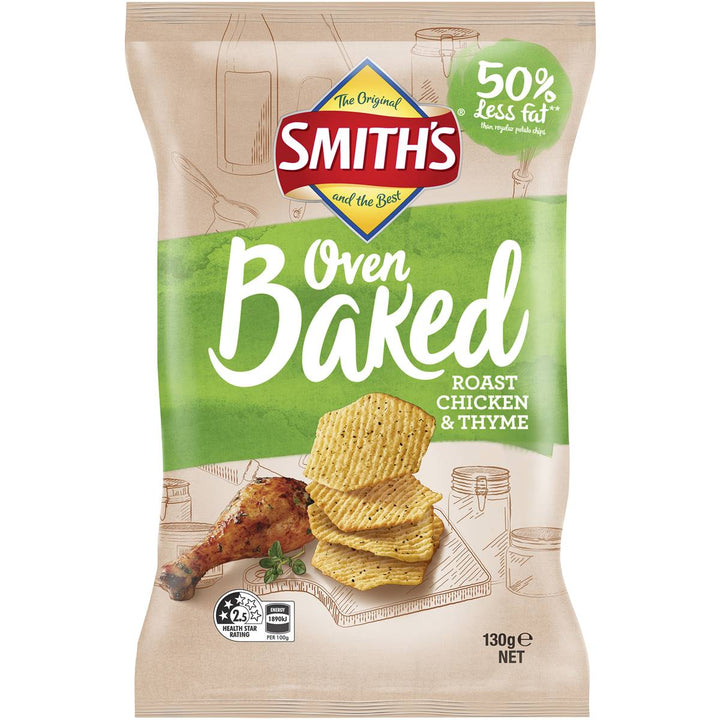 Smith's Oven Baked Chips Roast Chicken & Thyme