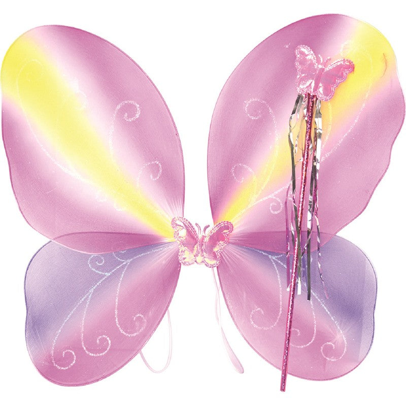 Artwrap Butterfly Wings With Headband - Pink