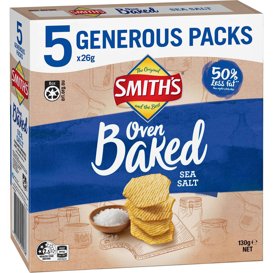 Smith's Oven Baked Sea Salt Multipacks 5 pack