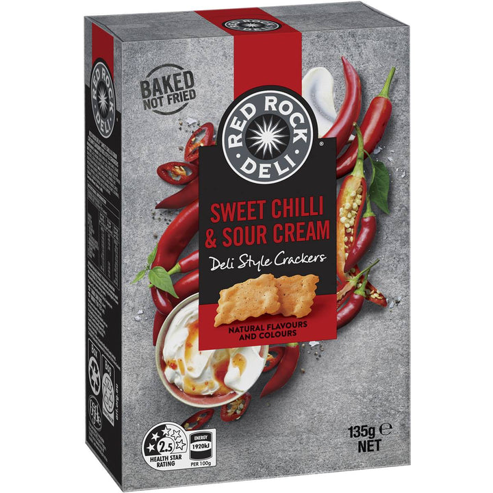 Red Rock Deli Crackers - Sweet Chilli & Sour Cream