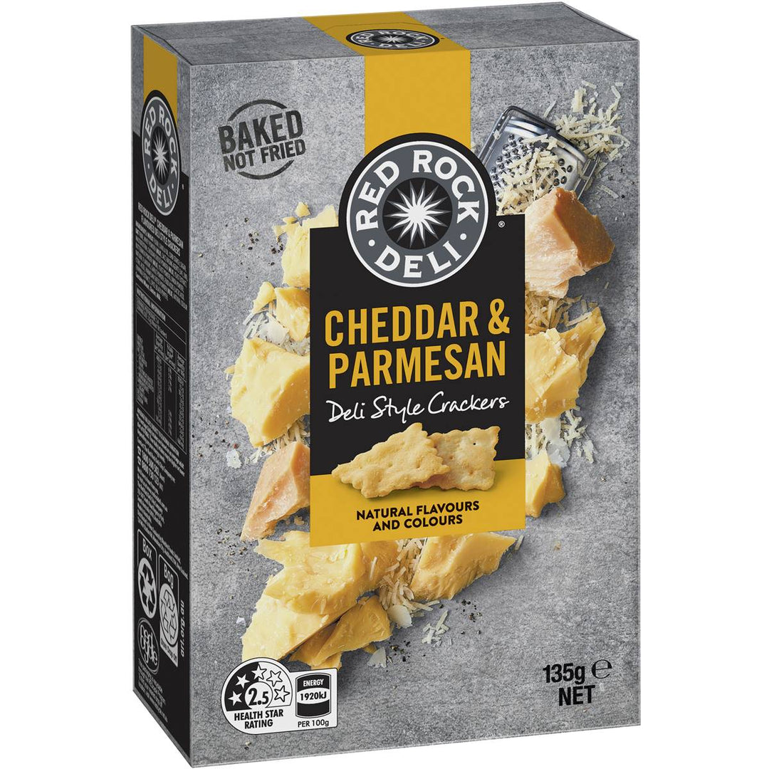 Red Rock Deli Crackers - Cheddar & Parmesan