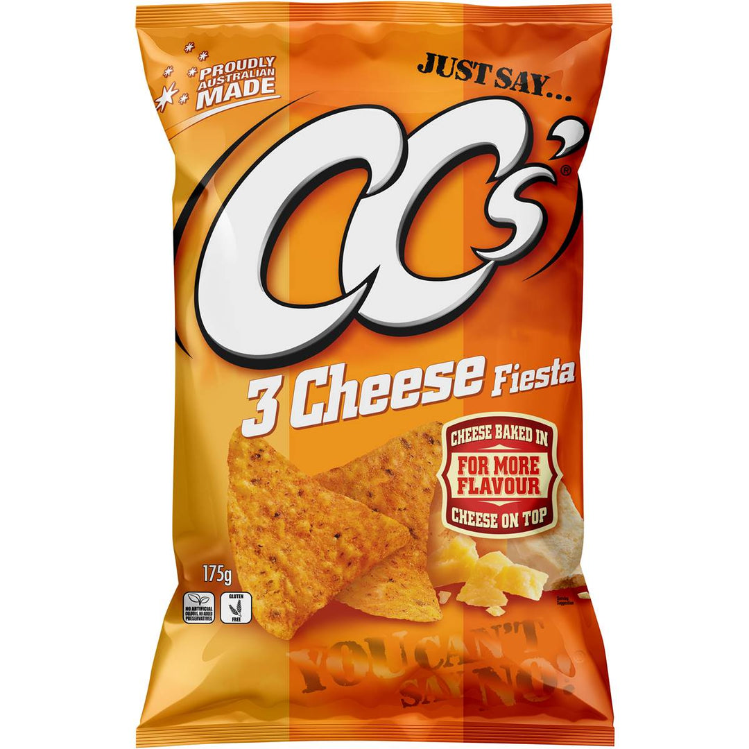 CC's Three Cheese Fiesta Chips 175g