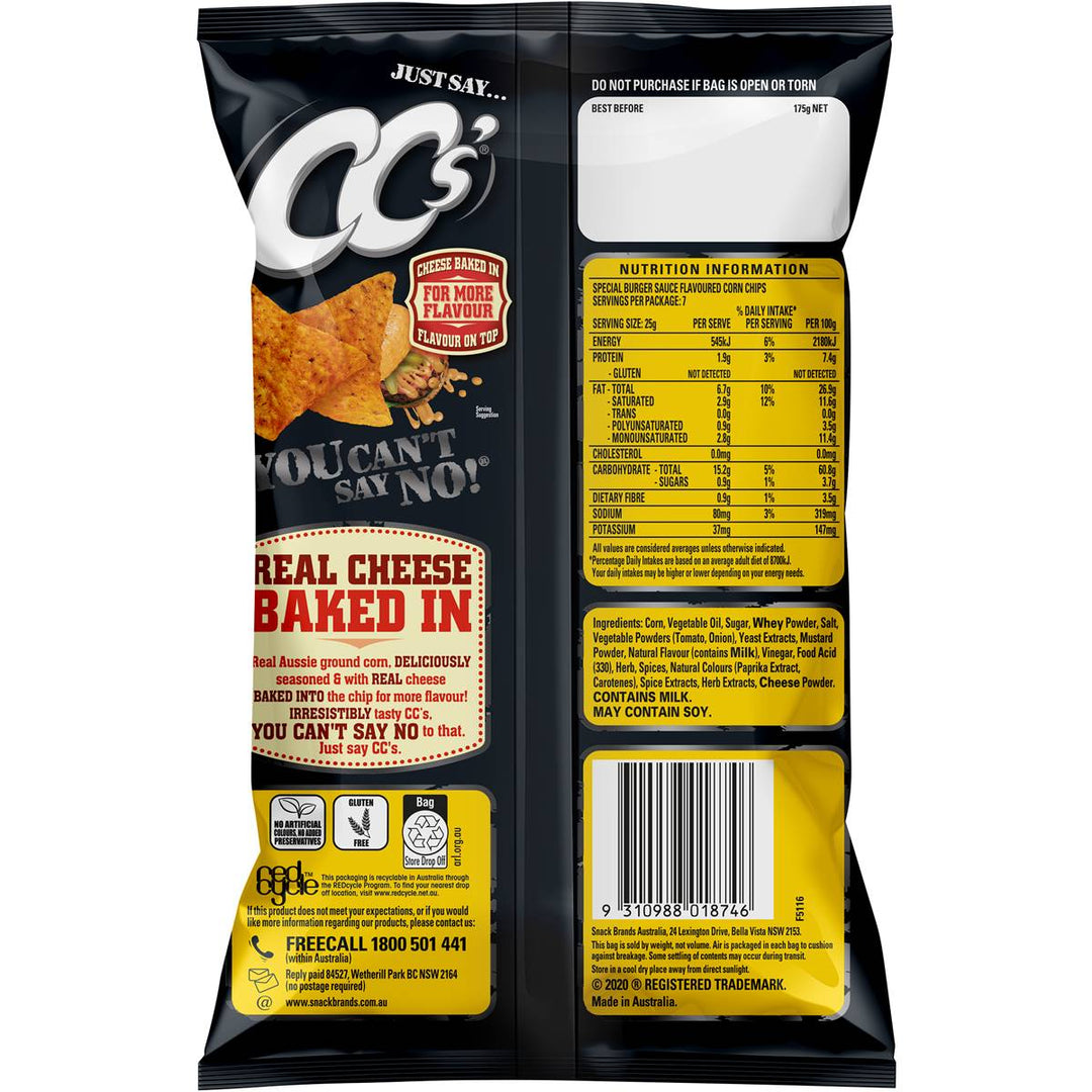CC's Special Burger Sauce Chips 175g
