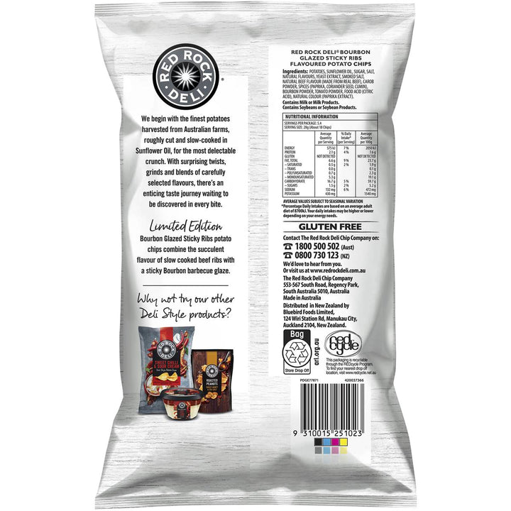 Red Rock Deli Potato Chips - Limited Edition: Bourbon Glazed Sticky Ribs