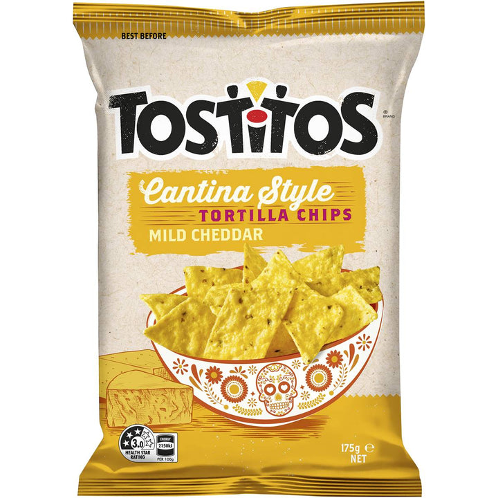Tostitos Cantina Style Tortilla Chips Mild Cheddar