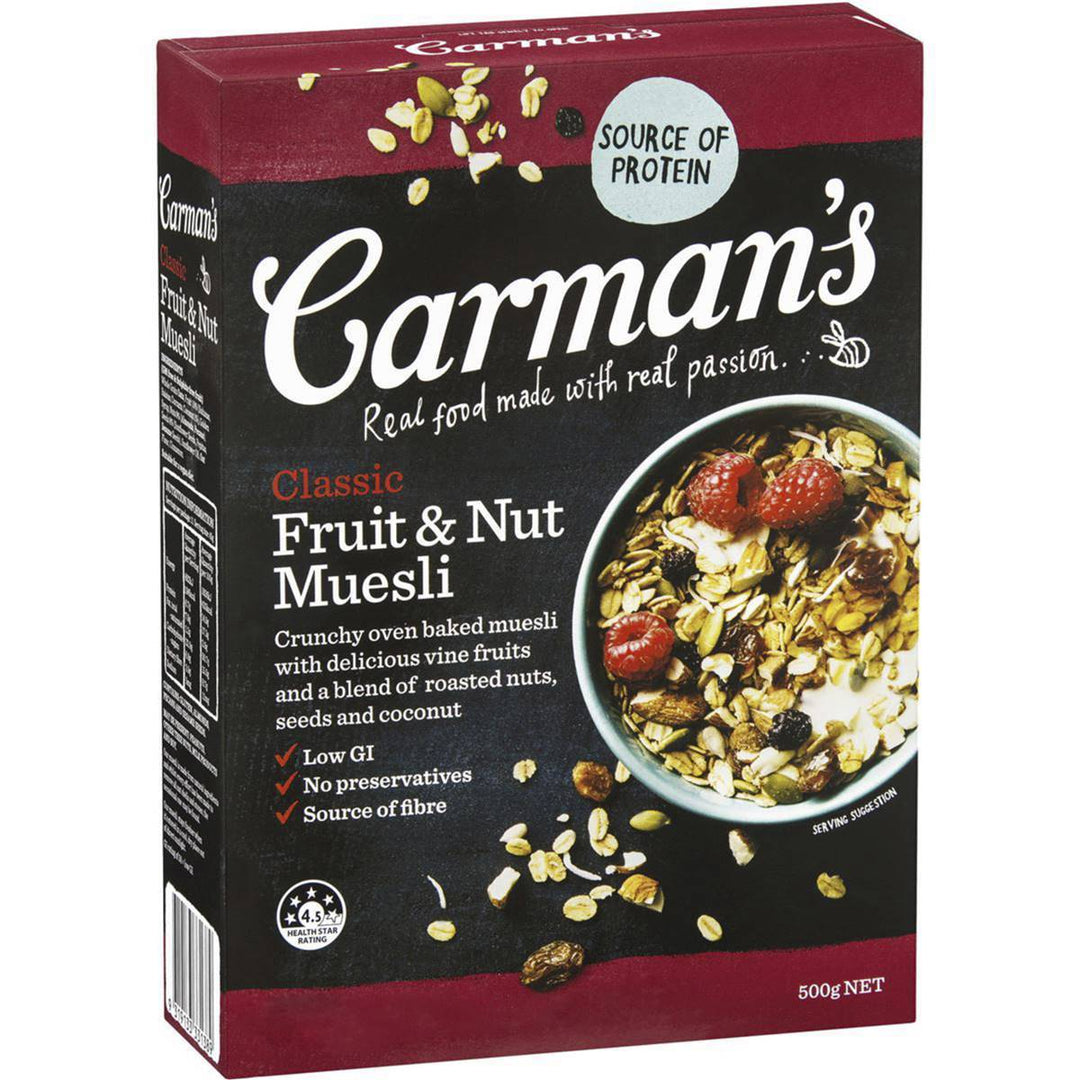 Carman's Muesli: Classic Fruit & Nut 500g | Carman's Kitchen