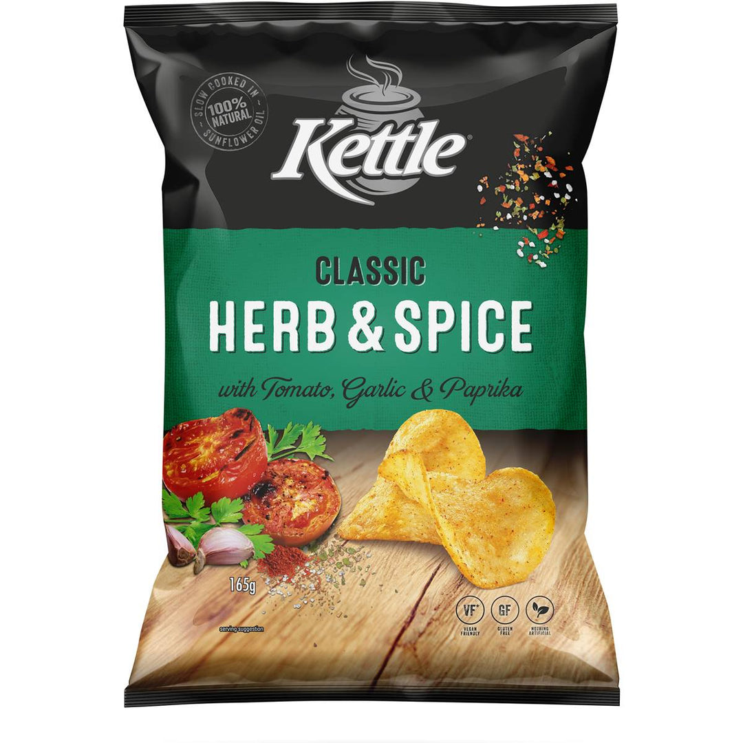 Kettle Classic Herb & Spice Chips 165g