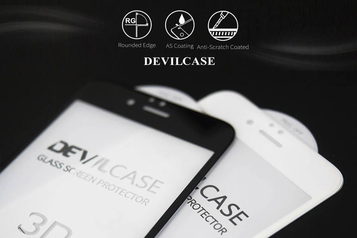 【熱彎3D | 高透】滿版玻璃保護貼 - iPhone SE / 8 / 7 / 6 系列 | DEVILCASE 香港 | AnnaShopaholic