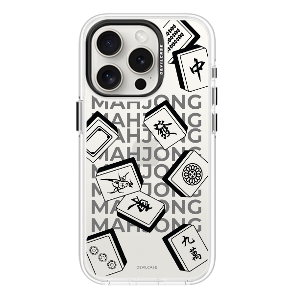彩繪手機殼 - 麻將Mahjong(黑) | 惡魔防摔殼(標準版)