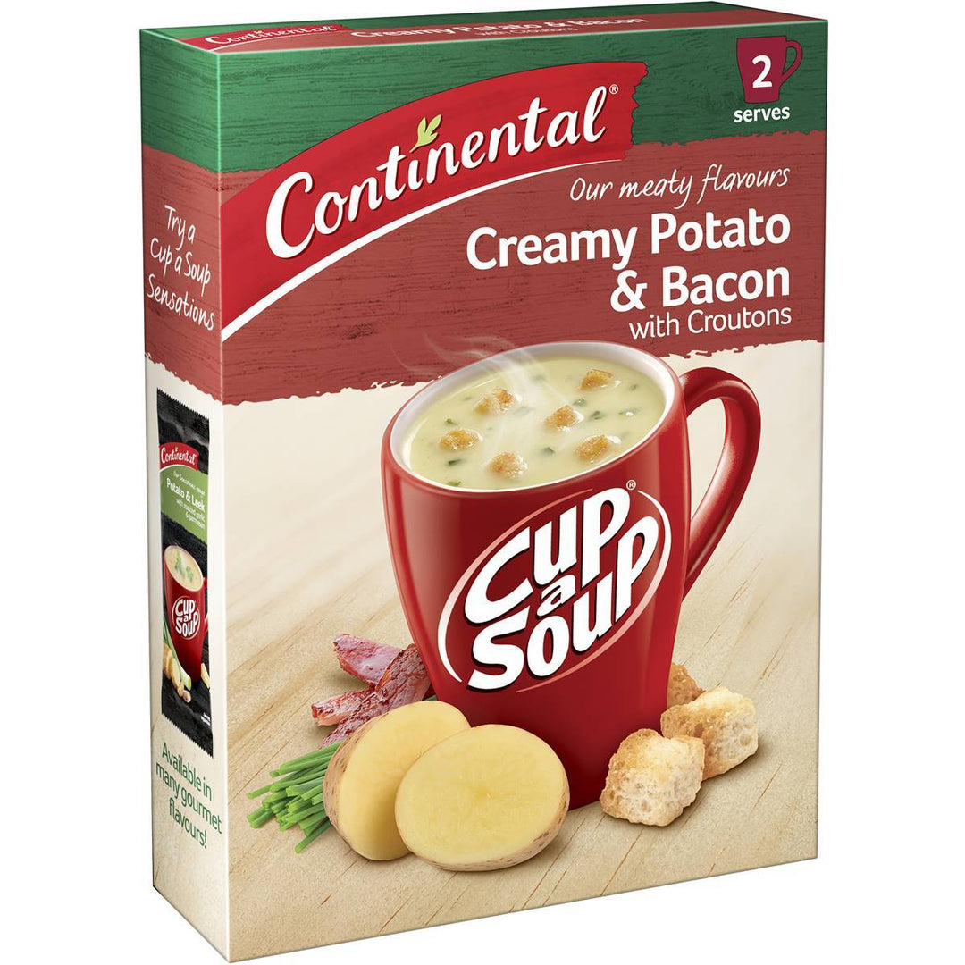 Continental Cup A Soup: Creamy Potato & Bacon With Croutons | Continental