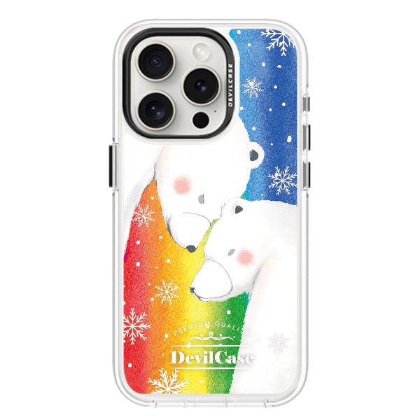 彩繪手機殼 - 彩虹北極熊 | 惡魔防摔殼(標準版)