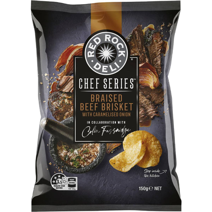 Red Rock Deli Potato Chips - Chef Series: Braised Beef Brisket With Caramelised Onion