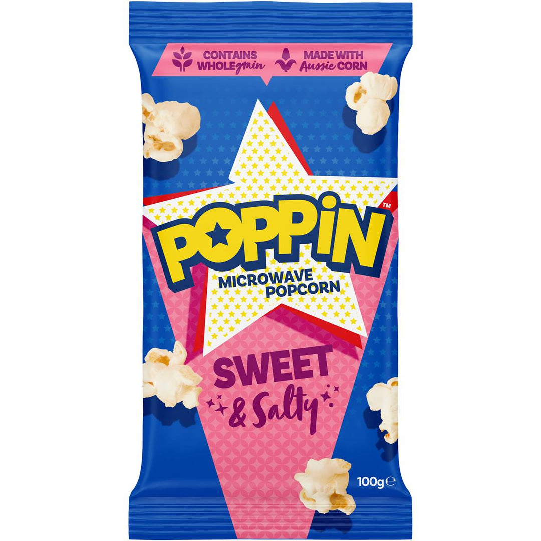 Poppin Microwave Popcorn Sweet & Salty Flavour