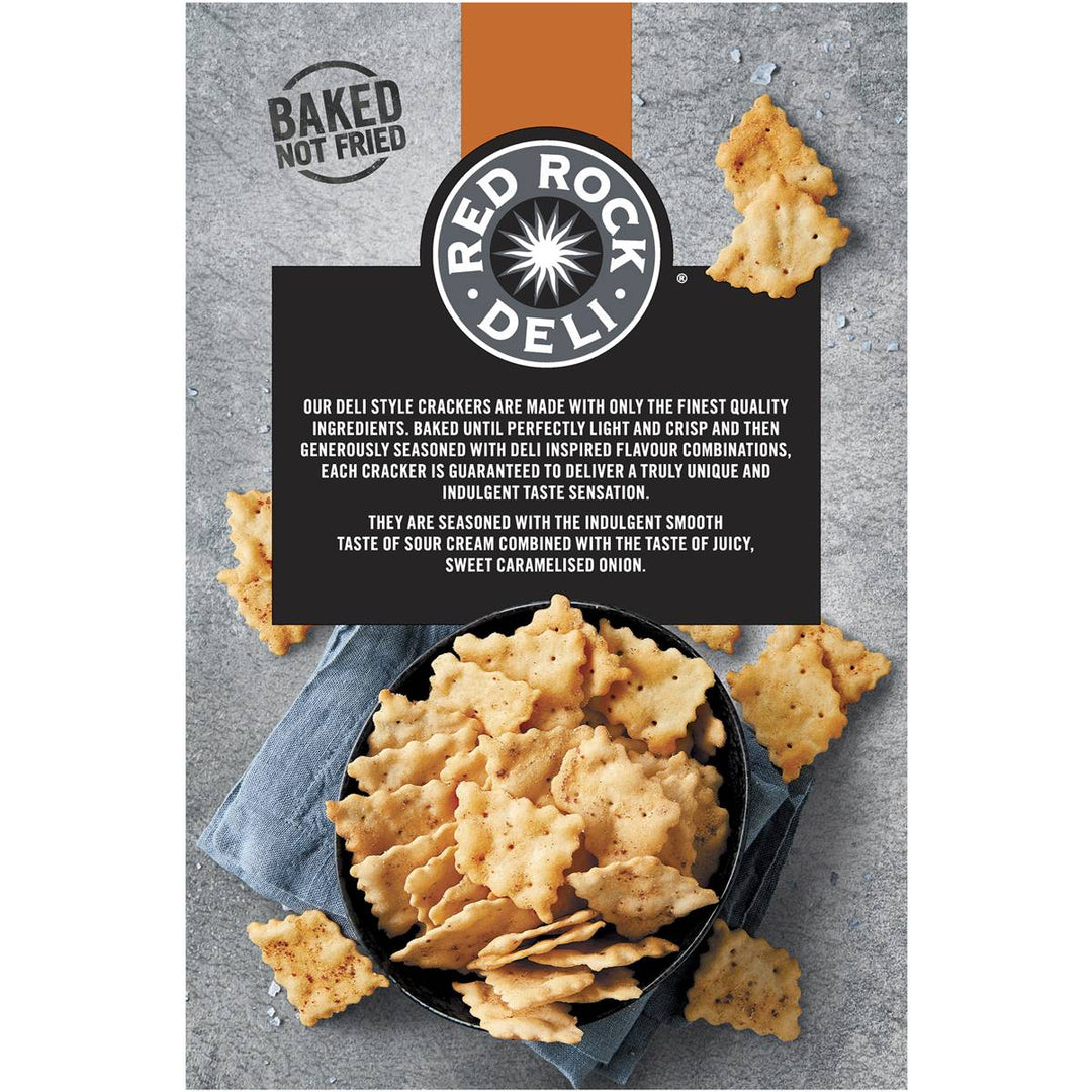 Red Rock Deli Crackers - Sour Cream & Caramelised Onion