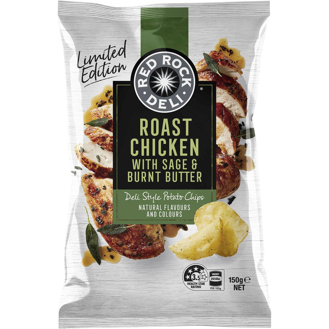 Red Rock Deli Potato Chips - Limited Edition: Roast Chicken With Sage & Burnt Butter