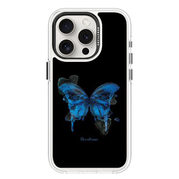 彩繪手機殼 - Blue butterfly | 惡魔防摔殼(標準版)