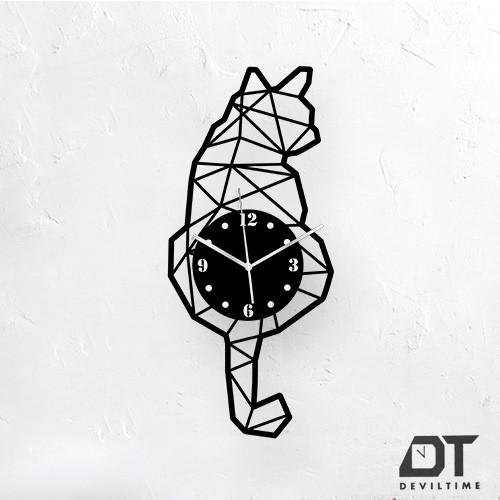 幾何動物系列 時鐘 - 幾何貓DEVILTIME 時鐘 | DEVILCASE 香港 | AnnaShopaholic