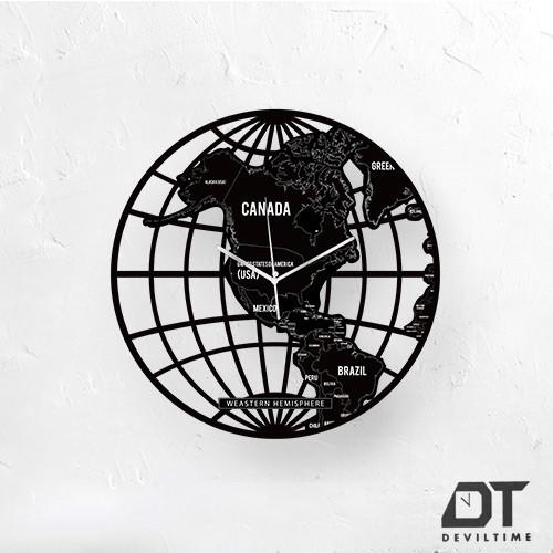 地圖系列 時鐘 - 西半球DEVILTIME 時鐘 | DEVILCASE 香港 | AnnaShopaholic