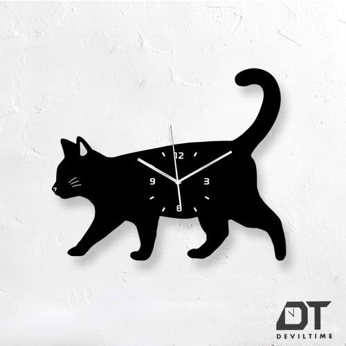 動物系列 時鐘 - 貓咪散步