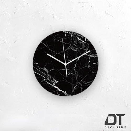 材質系列 時鐘 - 黑色大理石