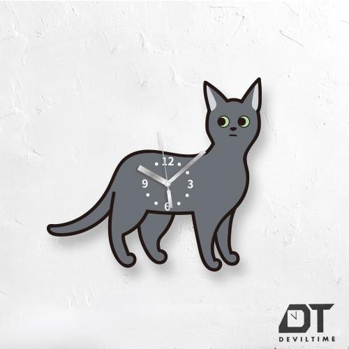 PET UNION系列 時鐘 - 藍貓