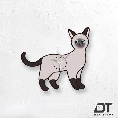 PET UNION系列 時鐘 - 暹羅貓