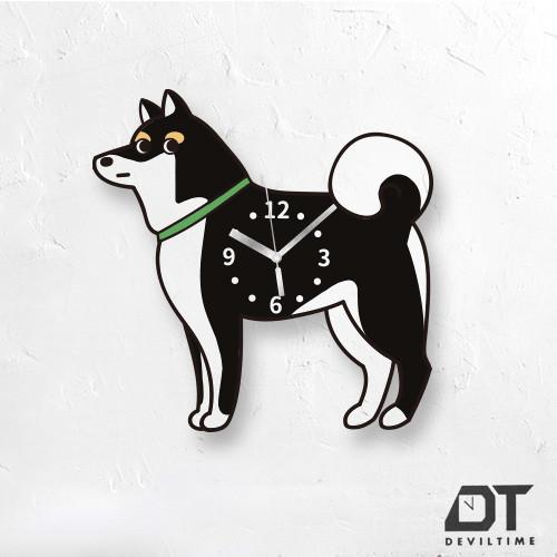 PET UNION系列 時鐘 - 柴犬(黑)DEVILTIME 時鐘 | DEVILCASE 香港 | AnnaShopaholic
