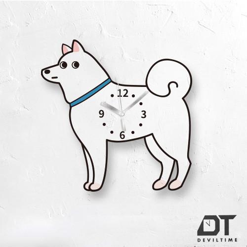 PET UNION系列 時鐘 - 柴犬(白)DEVILTIME 時鐘 | DEVILCASE 香港 | AnnaShopaholic