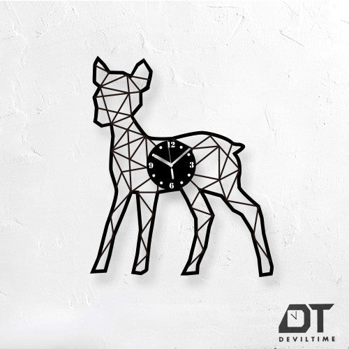 幾何動物系列 時鐘 - 幾何小鹿斑比DEVILTIME 時鐘 | DEVILCASE 香港 | AnnaShopaholic