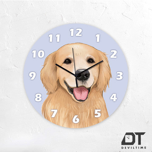 大頭動物系列 時鐘 - 大頭黃金獵犬DEVILTIME 時鐘 | DEVILCASE 香港 | AnnaShopaholic