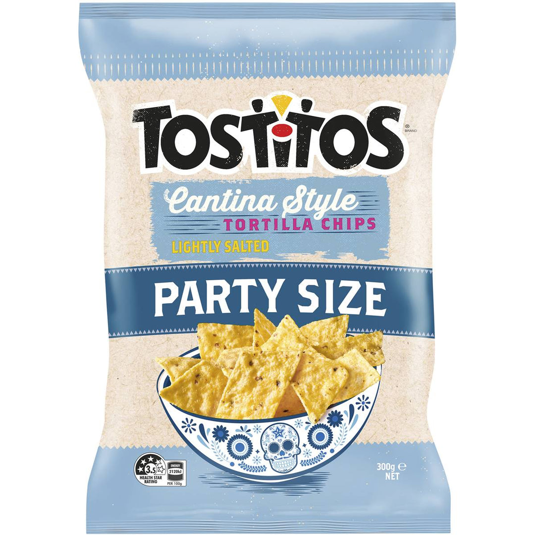 Tostitos Cantina Style Tortilla Chips Lightly Salted Party Size