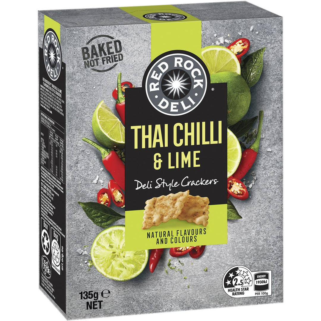 Red Rock Deli Crackers - Thai Chilli & Lime