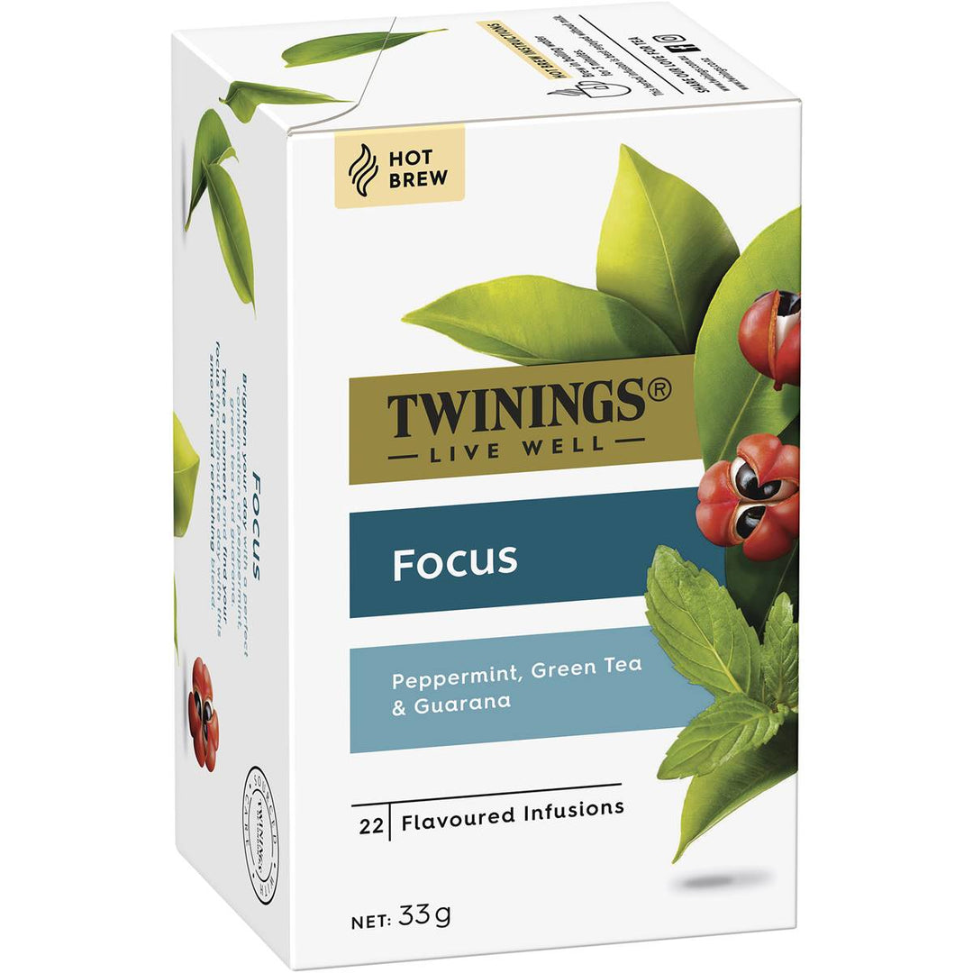 Twinings Live Well Focus Tea Bags 22 Pack | 澳洲代購