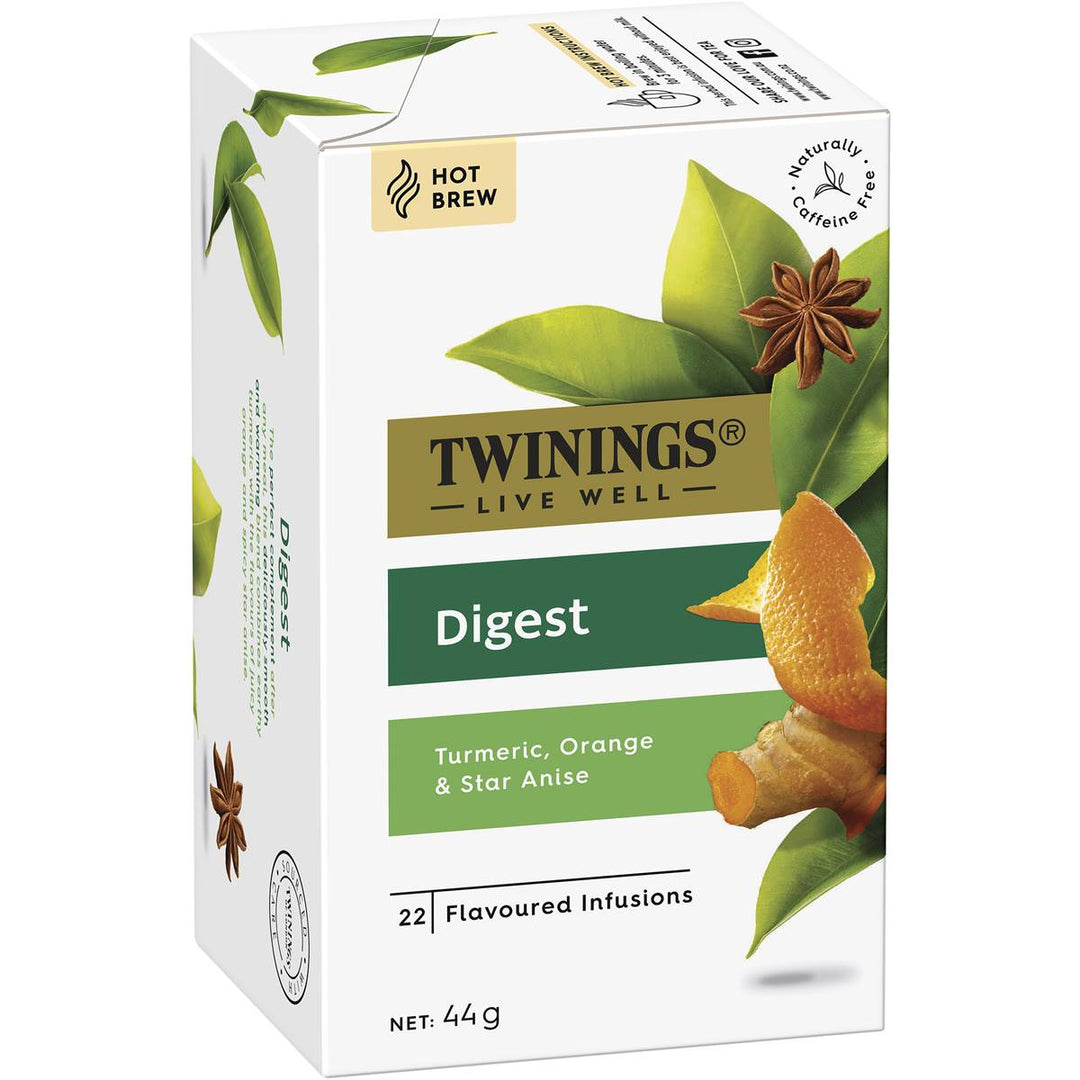 Twinings Live Well Digest Tea Bags 22 Pack | 澳洲代購