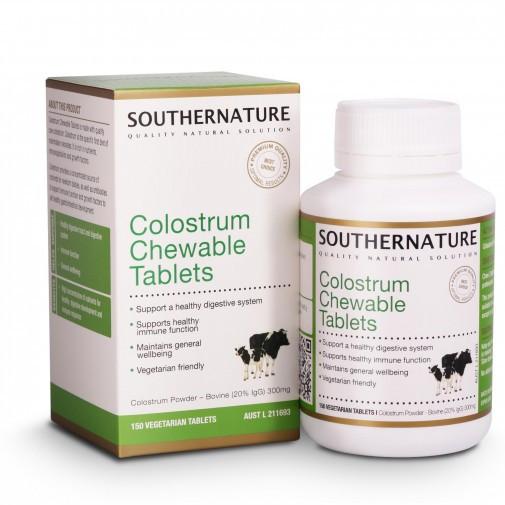 澳洲康倍 牛初乳咀嚼錠食品 Southernature Colostrum Chewable Tablets | SOUTHERNATURE