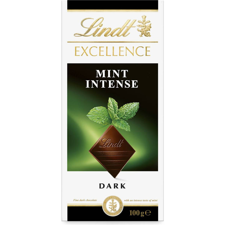 Lindt Excellence Dark Chocolate Mint Intense Block 100g