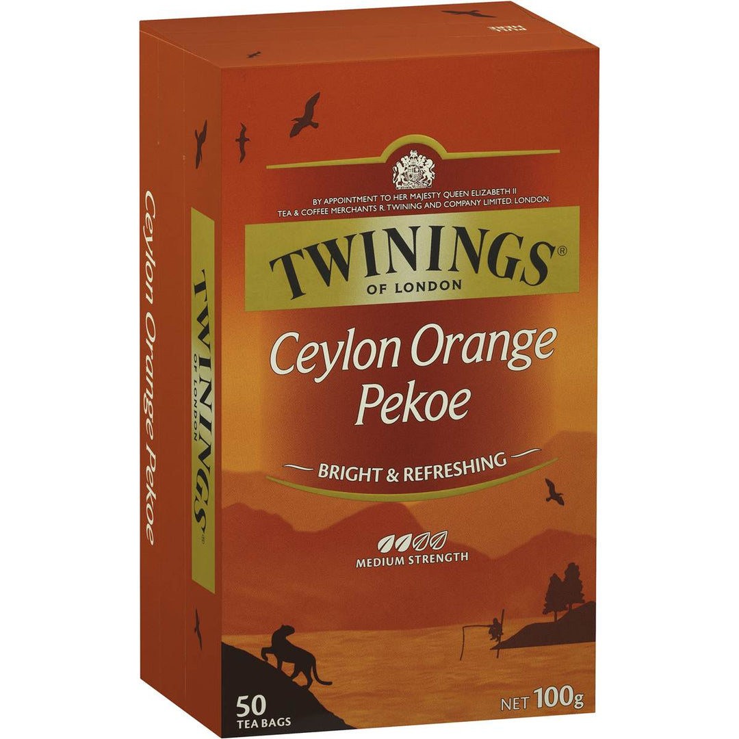 Twinings Ceylon Orange Pekoe Tea Bags 50 Pack | 澳洲代購