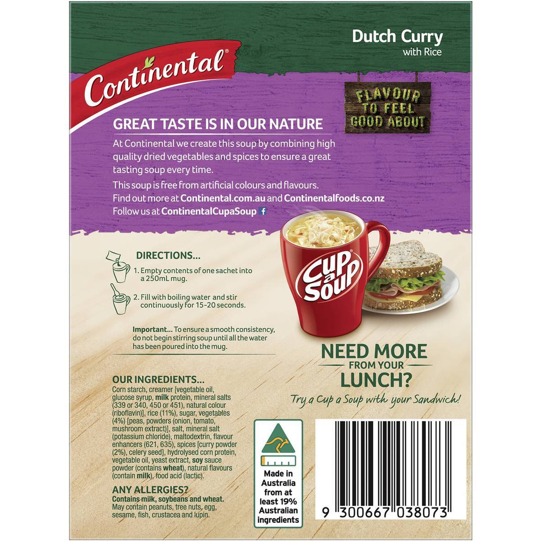 Continental Cup A Soup: Dutch Curry With Rice | Continental