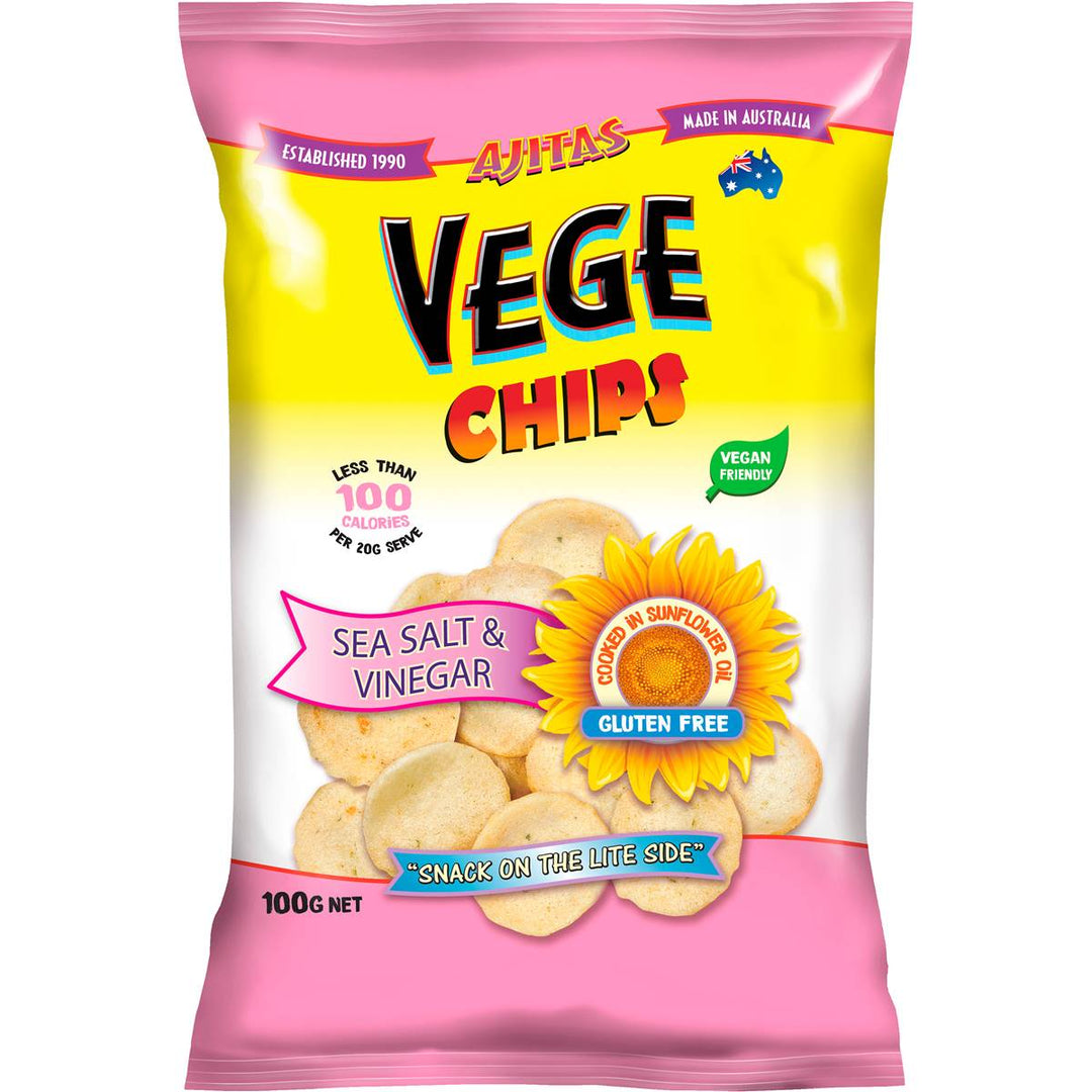 Vege Chips Salt & Vinegar 100g