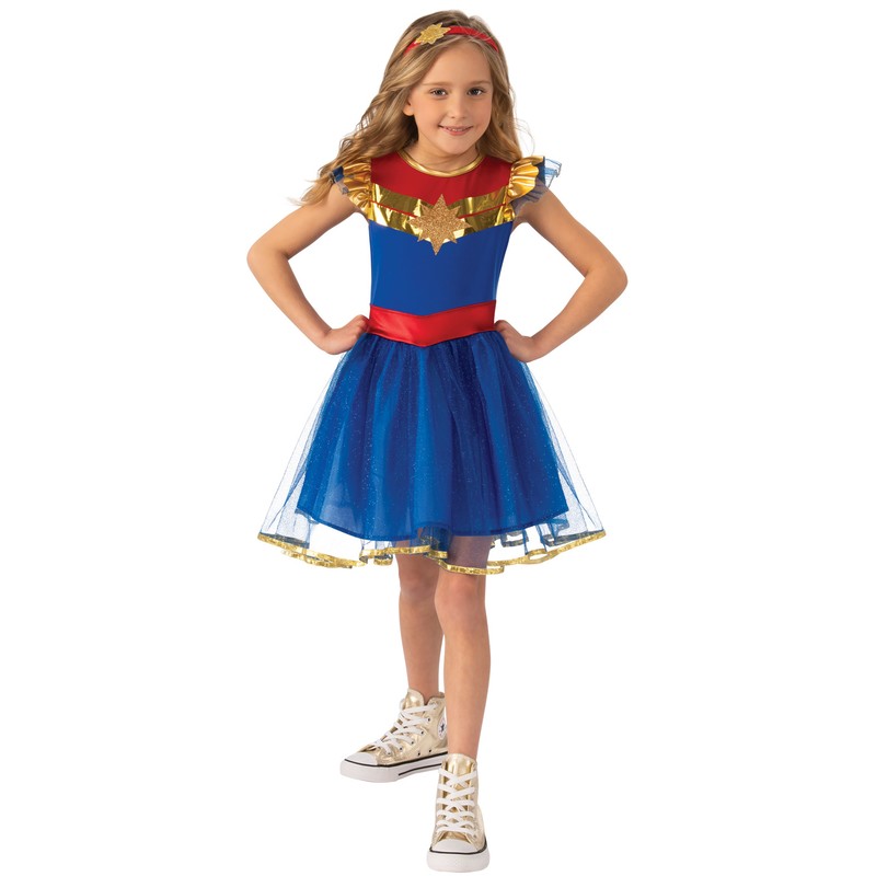 Marvel Captain Marvel Tutu Costume Dress Size 4-6