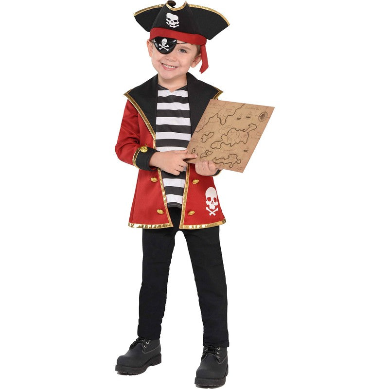 Boys Pirate Costume - 4 to 6 Years