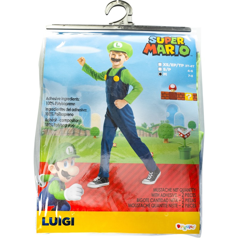 Nintendo Luigi Costume 7-8 Years