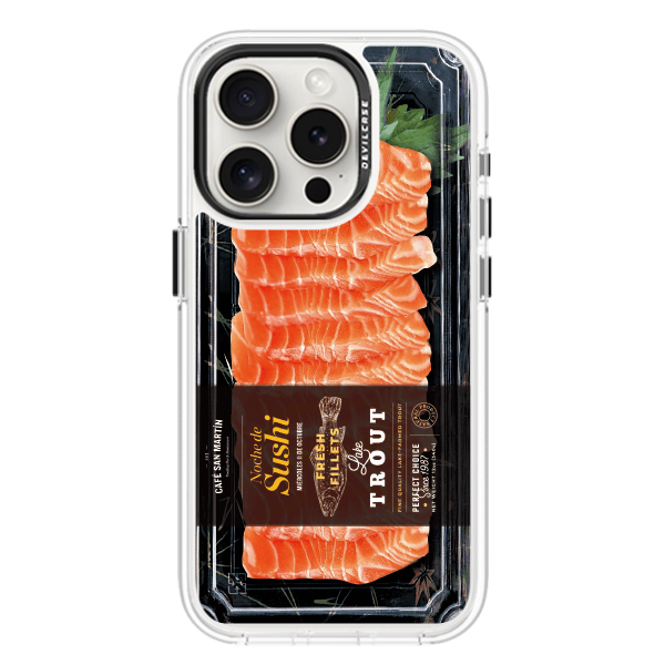 彩繪手機殼 - 鮭魚生魚片 | 惡魔防摔殼(標準版)