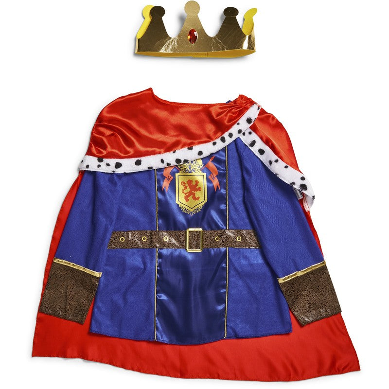 Kids Medieval King 3 Piece Costume Set: 5-7 Years