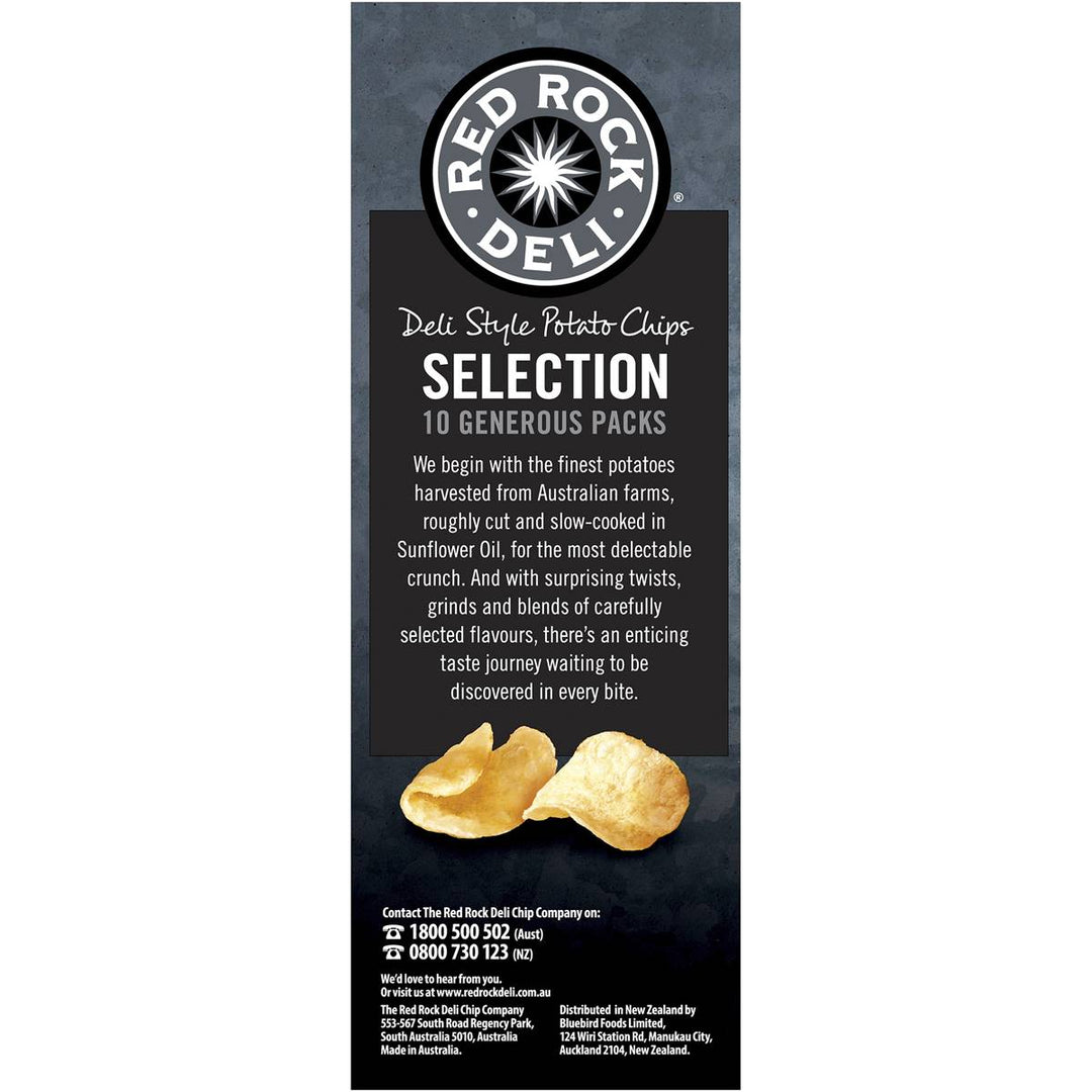 Red Rock Deli Potato Chips - Classic 10 Generous Packs