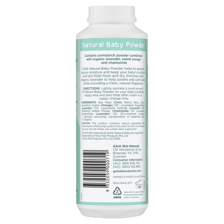 Gaia Natural Baby Powder 200g