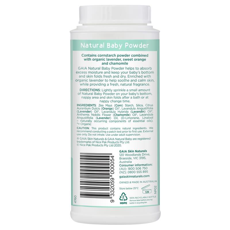 Gaia Natural Baby Powder 100g