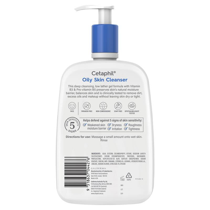 Cetaphil Oily Skin Cleanser 1.25L | 澳洲代購 | 空運到港