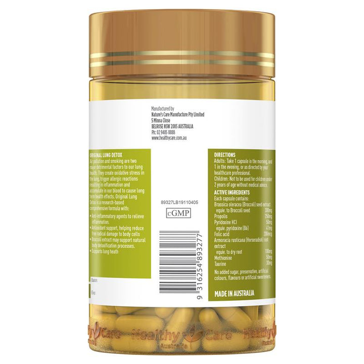 Healthy Care Original Lung Detox 180 Capsules