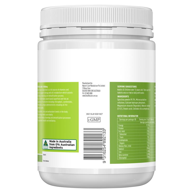 Healthy Care Super Spirulina 400